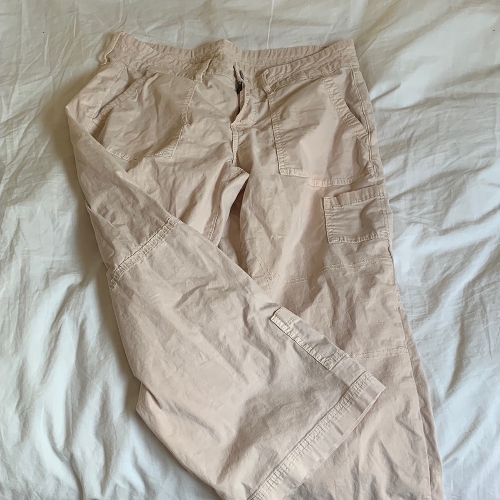 Women's Cream Cargo Pants